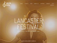 Tablet Screenshot of lancasterfestival.org